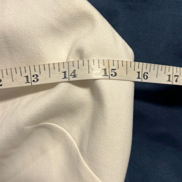 ⭐️Vince Camuto Tiered Blue Stripe,Layered Ruffle Hem,Sleeveless, EUC Size 2 - Picture 13 of 16